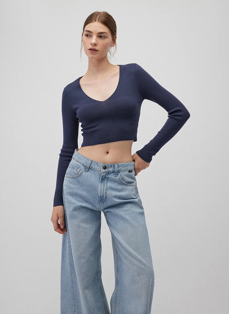 MAVI V Neck Navy Sweater